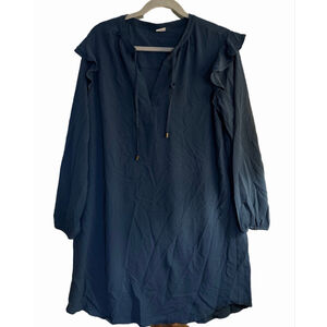 NEW Teal Long Sleeve Shift Dress L